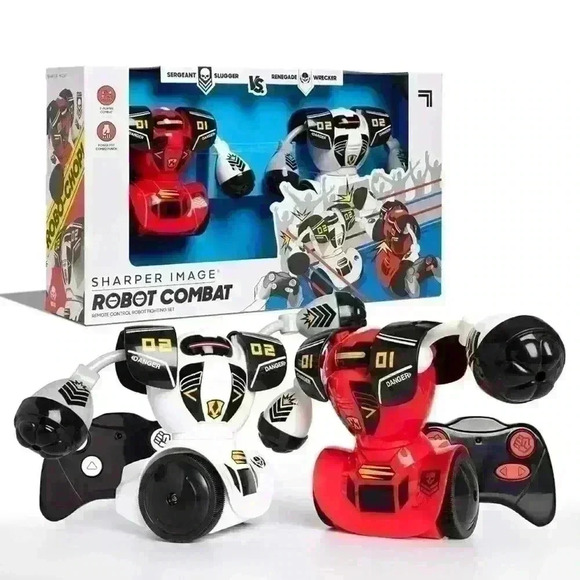 Sharper Image Remote Control Robot Combat Set, Multiplayer RC Toy Ages 6+ - Picture 2 of 14